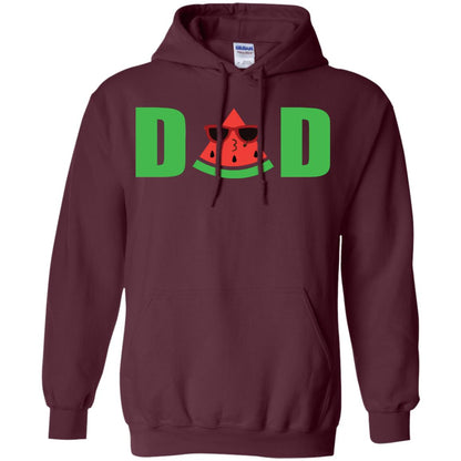 Dad Watermelon Funny Summer Melon Fruit Shirt For Daddy Maroon
