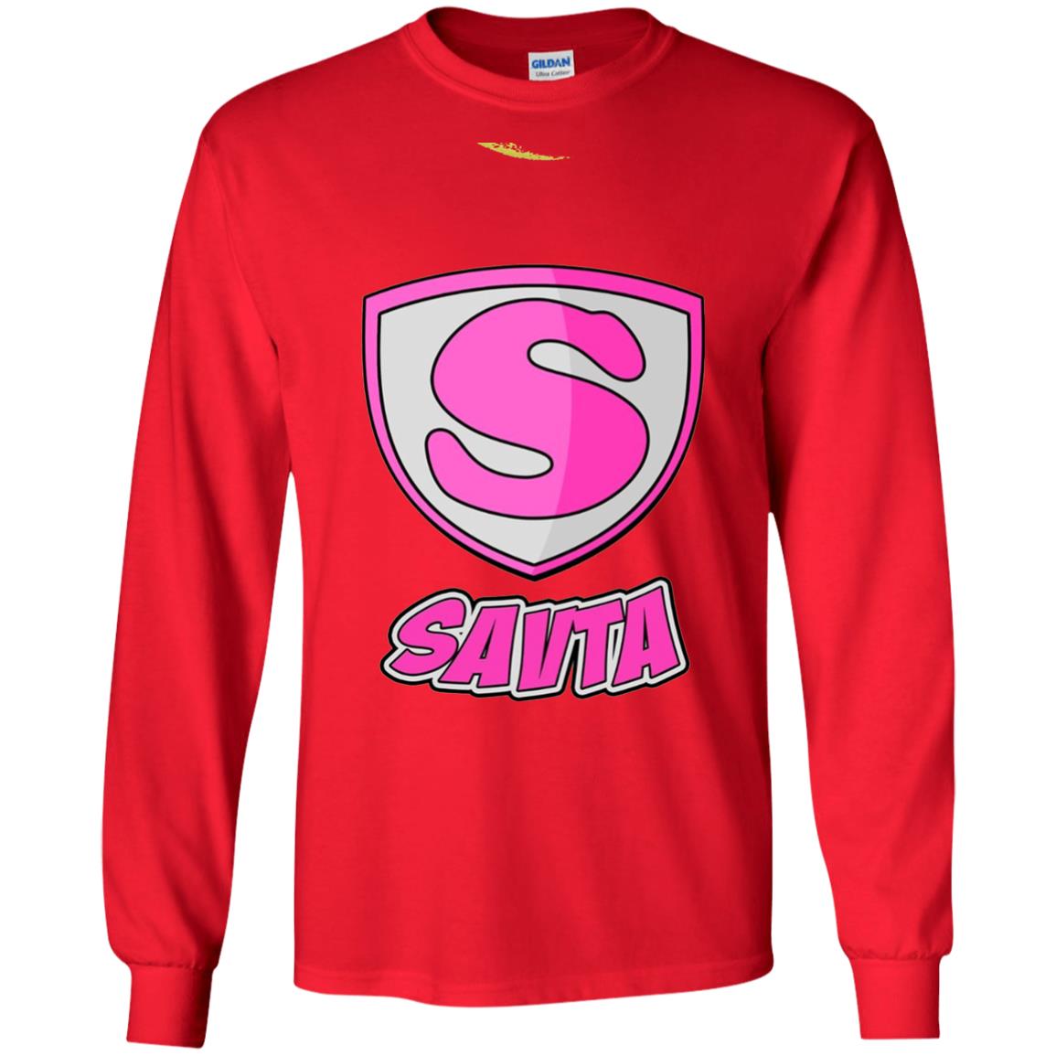Savta Superhero Mother_s Day Super T-shirt Red