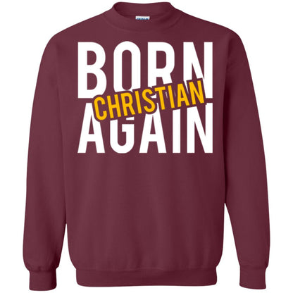 Christian T-shirt Born Again Christian Maroon