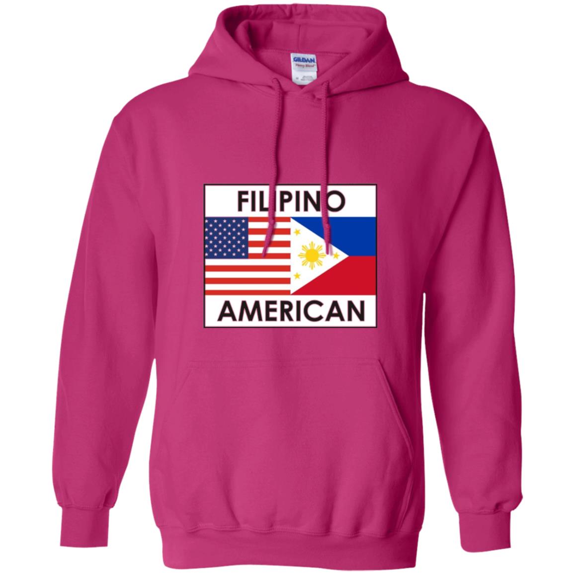 Filipino American T-shirt Philippines Usa Flags Heliconia