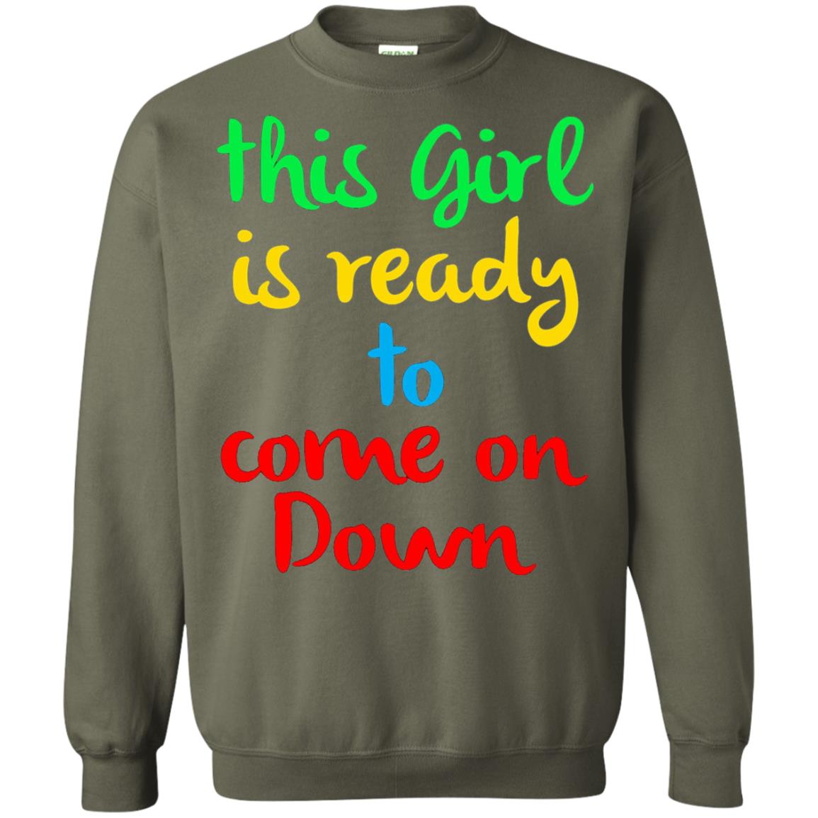 This Girl Is Ready To Come On Down Game Show T-shirt Military Green