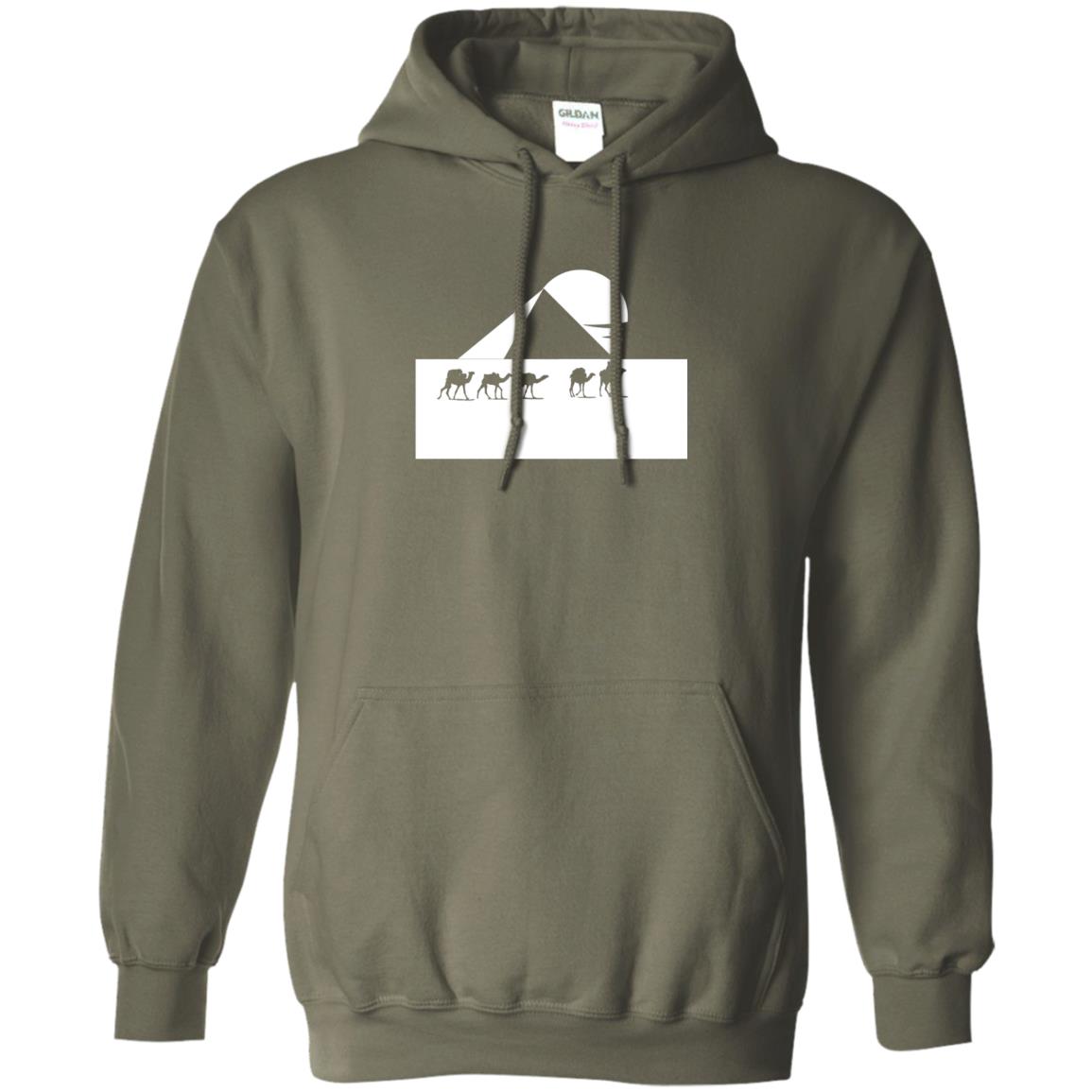 Egyptian Great Pyramid Of Giza T-shirt Military Green