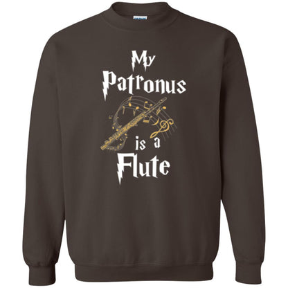Musician T-shirt My Patronus Is A Flute Dark Chocolate