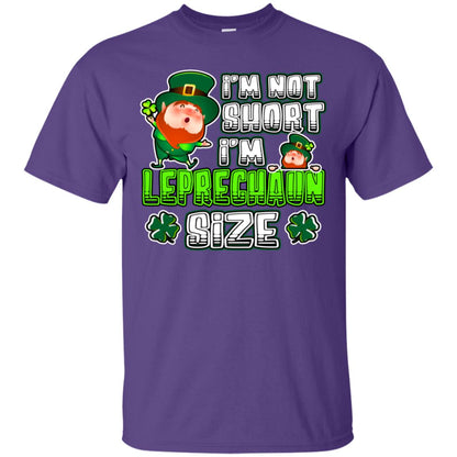 Im Not Short Im Leprechuan Size Irishman Ireland Shirt Purple