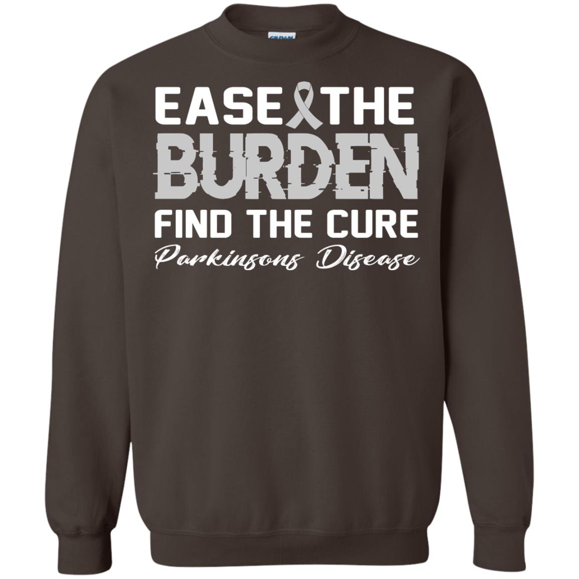 Ease The Burden Find The Cure Parkinson's Awareness T-shirt Dark Chocolate