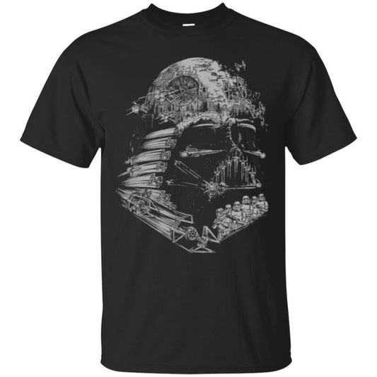 Film T-shirt Star Wars Darth Vader Build The Empire Graphic Black