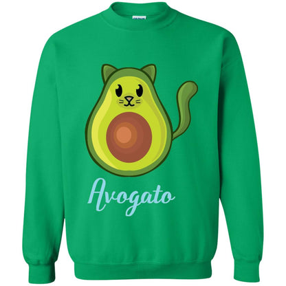 Avogato Avocado Cat Funny Avocato T-shirt Irish Green