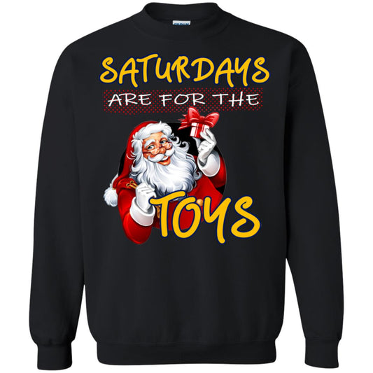 Saturdays Are For The Toys Santa X-mas Gift Shirt Black