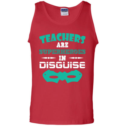 Teachers Are Superheroes In Disguise Movie Lover T-shirt Red