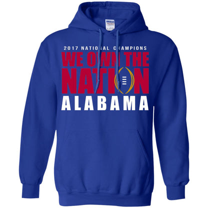 Football Lover T-shirt Alabama 2017 National Champions We Own The Nation Royal
