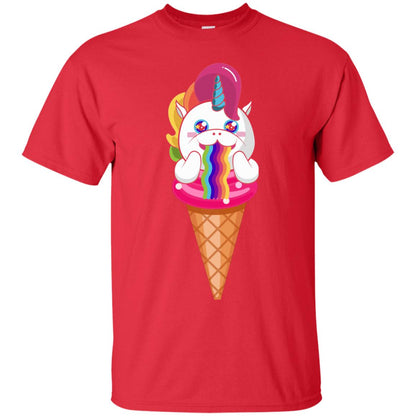 Unicorn Ice Cream Shirt Red