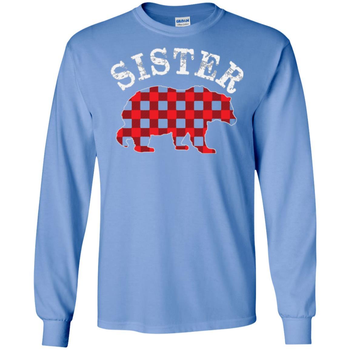 Family T-shirt Red Plaid Sister Bear Carolina Blue