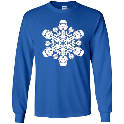 Film T-shirt Star Wars Stormtrooper Christmas Snowflake Graphic Royal