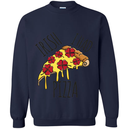 Irish I Had Pizza Patrick Day T-shirt Navy
