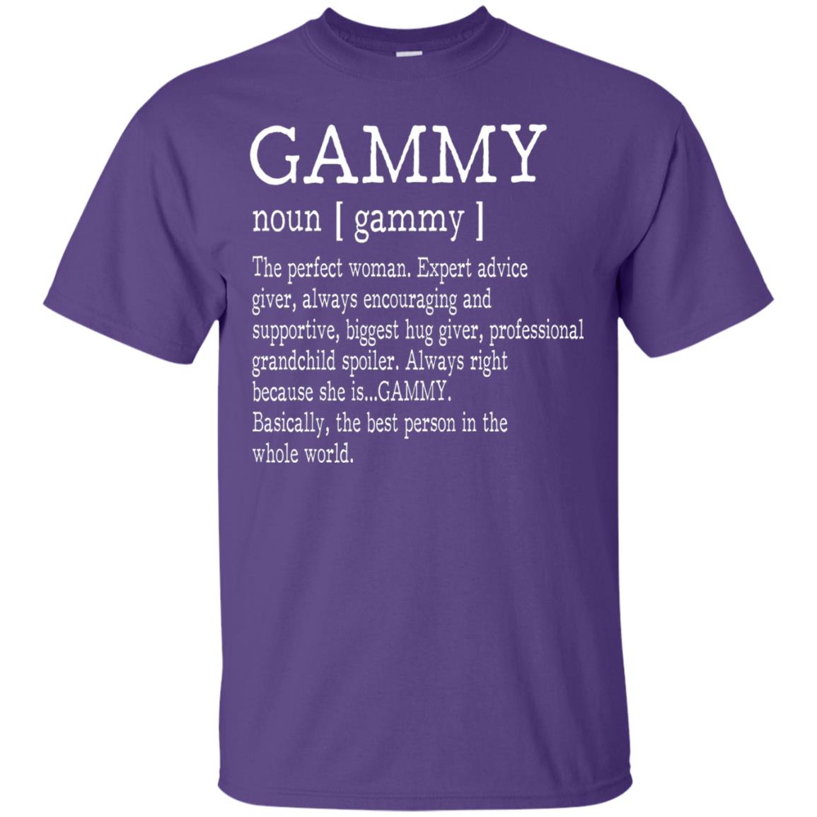 Gammy Definition Nana T-shirt Purple