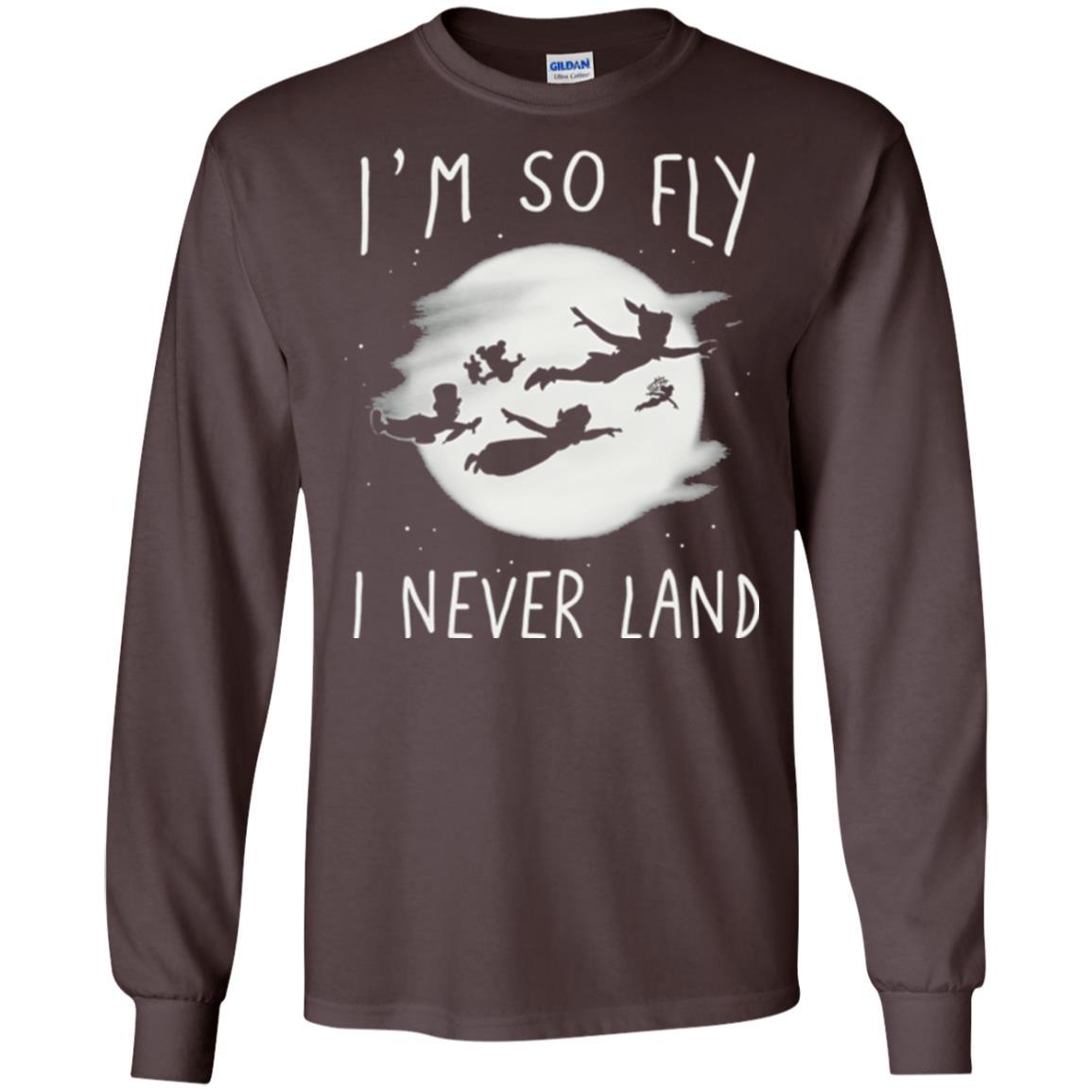Film T-shirt Peter Pan So Fly Moon Silhouette Graphic Dark Chocolate
