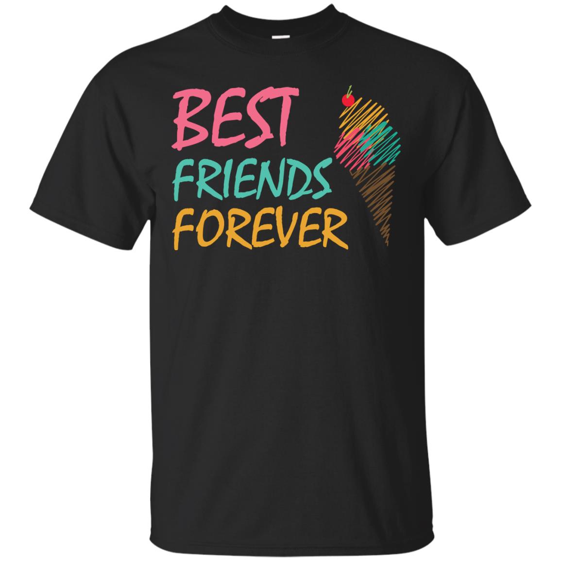 Best Friends Forever Ice Cream Lover T-shirt Black