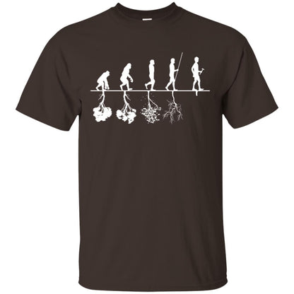 Evolution Tree Of Human Life Thinking Save Environment Shirt Dark Chocolate