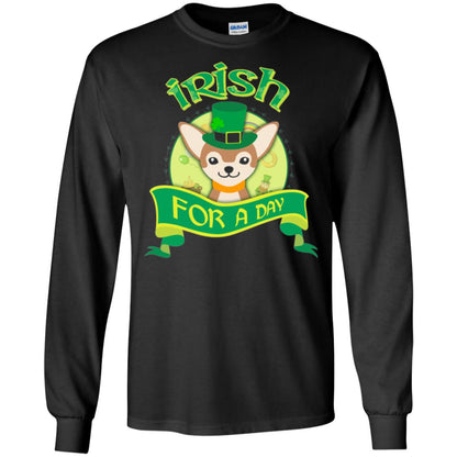 Saint Patrick_s Day T-shirt Amazing I_m Irish Chihuahua Black