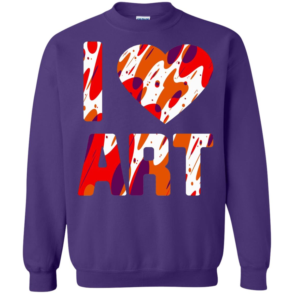 Artist T-shirt I Love Art Purple