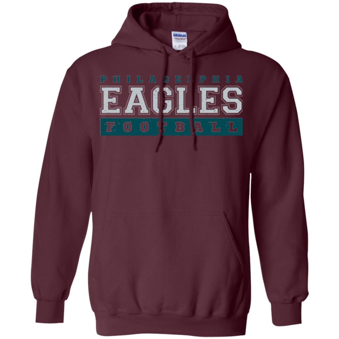 Football Lover T-shirt Philadelphia Football Fly Eagles Fly Collegiate Maroon