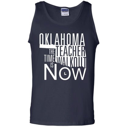 Oklahoma Teacher Waikout The Time Is Now Gun Control T-shirt Navy