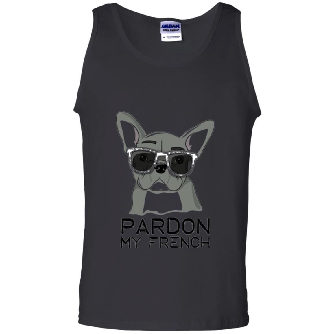 French Bulldog T-shirt Pardon My French T-shirt Black