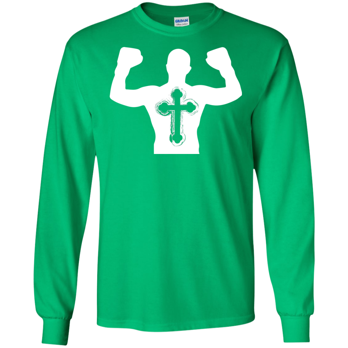 Christian Gym Exercise Workout T-shirt Irish Green