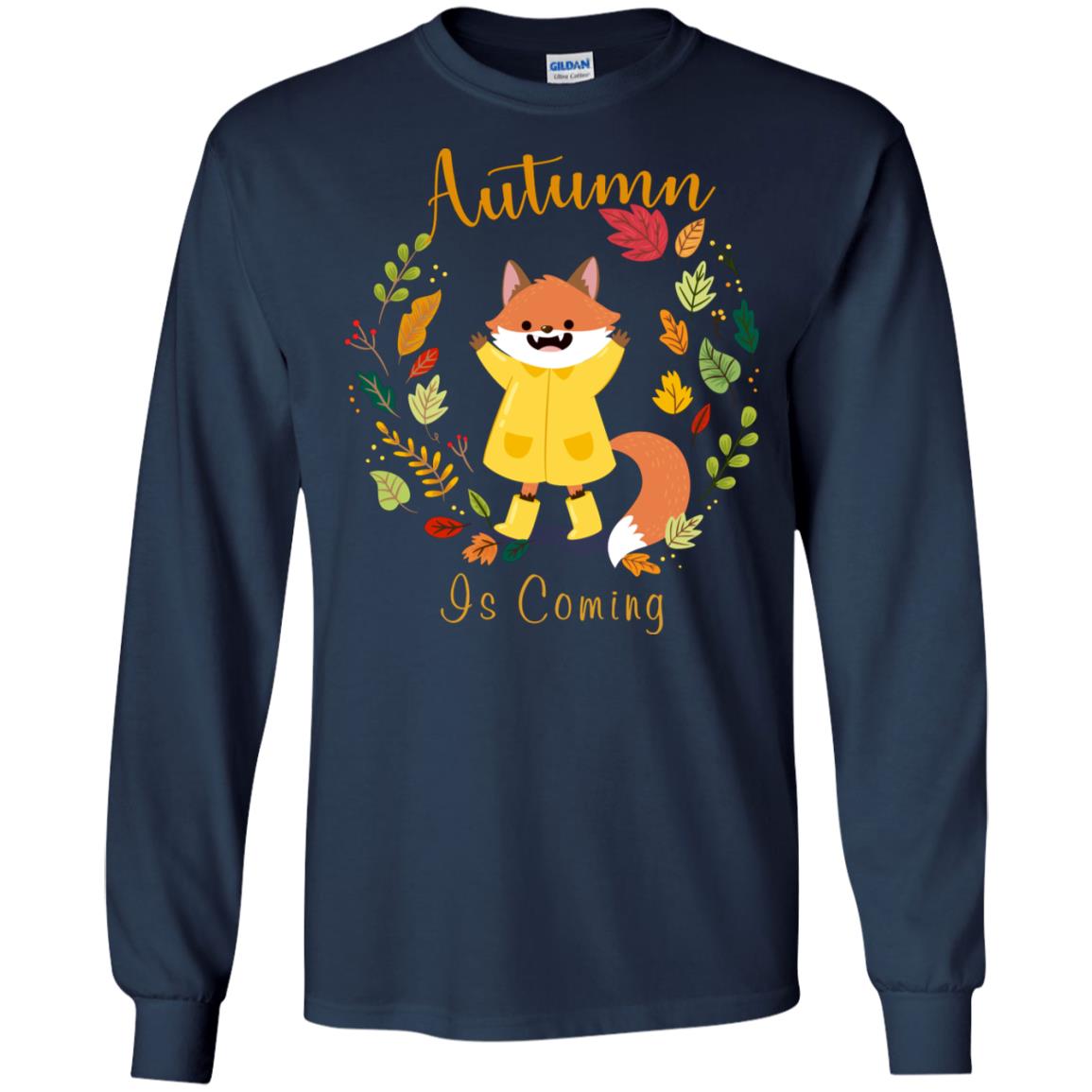 Autumn Is Coming Shirt Navy
