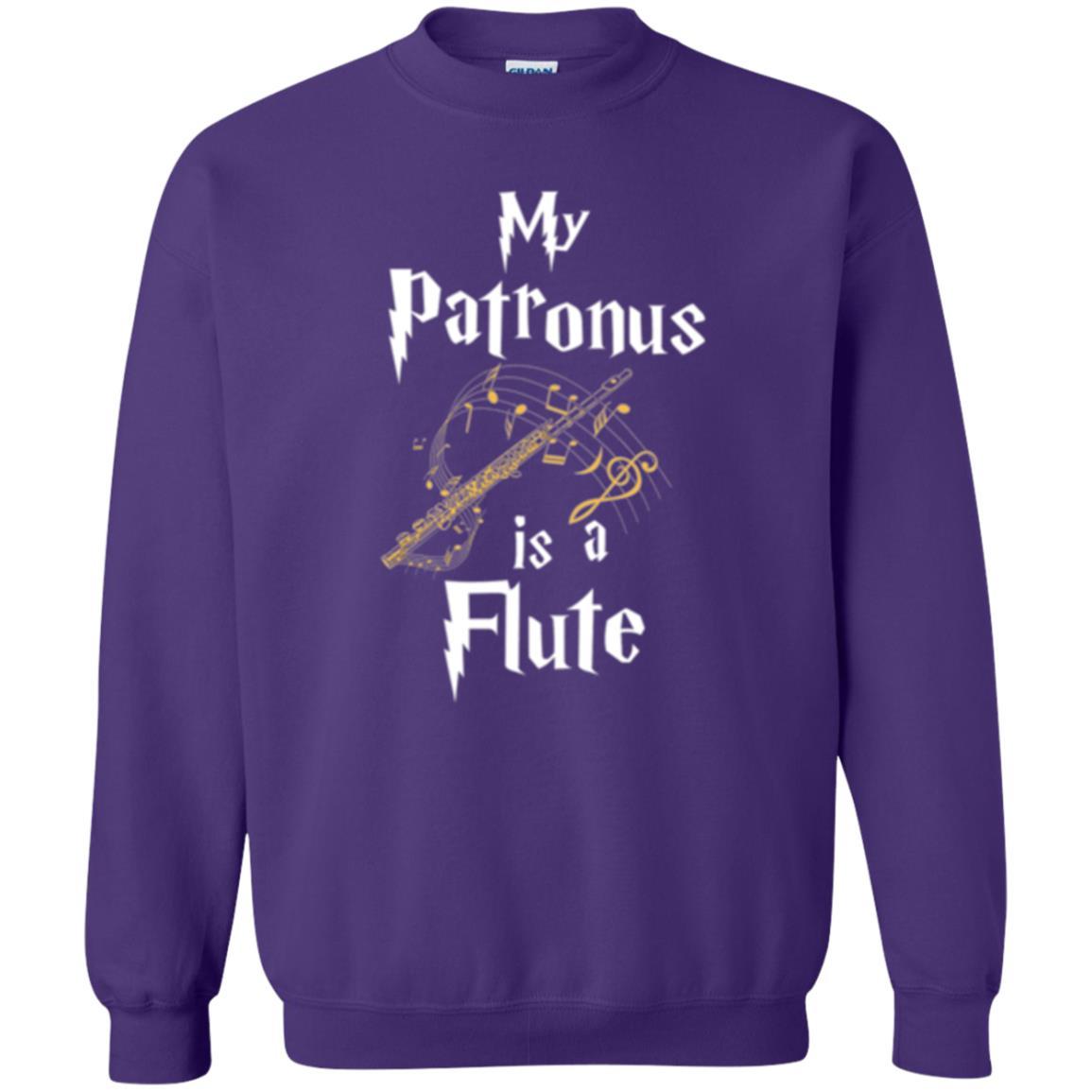 Musician T-shirt My Patronus Is A Flute Purple