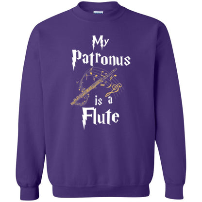 Musician T-shirt My Patronus Is A Flute Purple