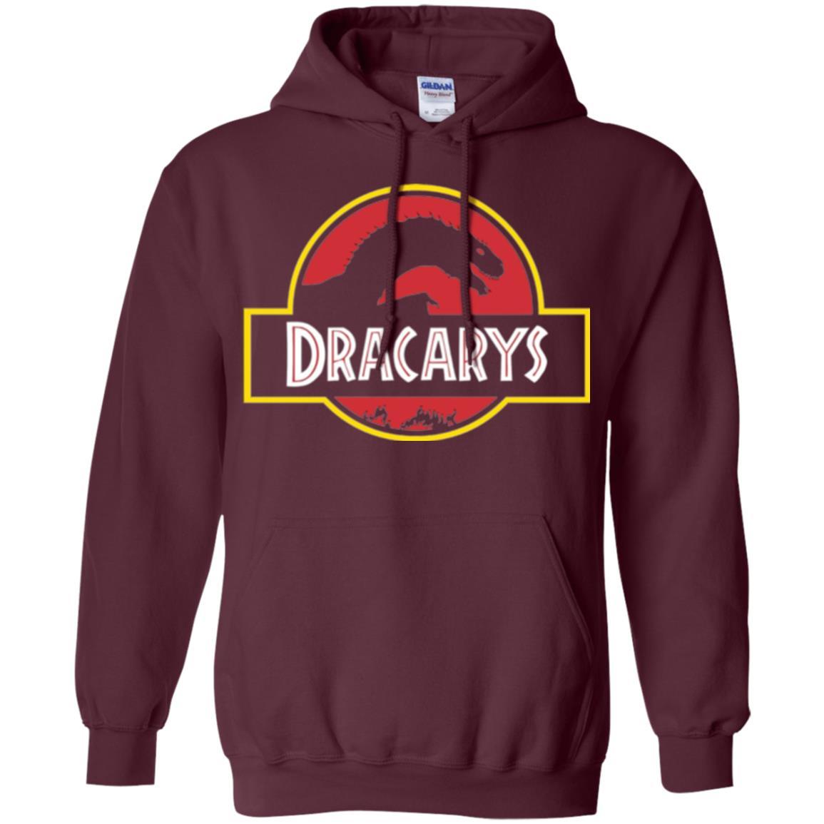 Dinosaur T-shirt Dracarys Dragon Parody Maroon