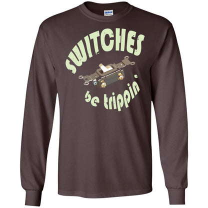 Electrician T-shirt Switches Be Trippin Dark Chocolate
