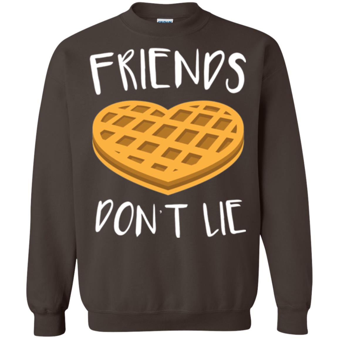 Funny Waffle T-shirt Friends Don_t Lie Dark Chocolate