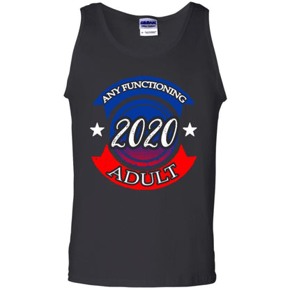 American Election Bumper T-shirt Any Functioning Adult 2020 Black