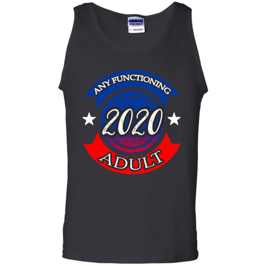 American Election Bumper T-shirt Any Functioning Adult 2020 Black