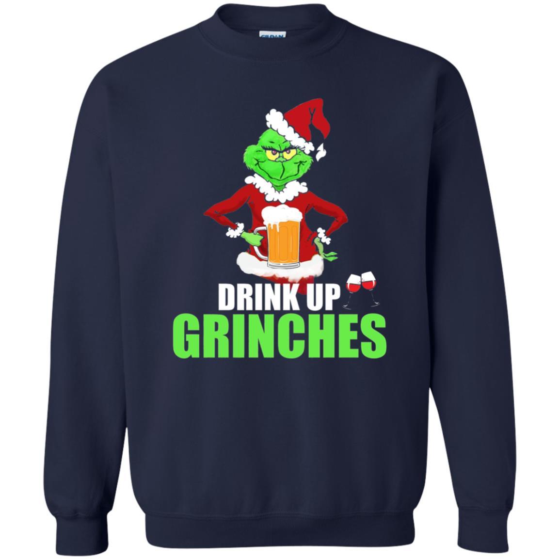 Christmas T-shirt Drink Up Grinches Navy