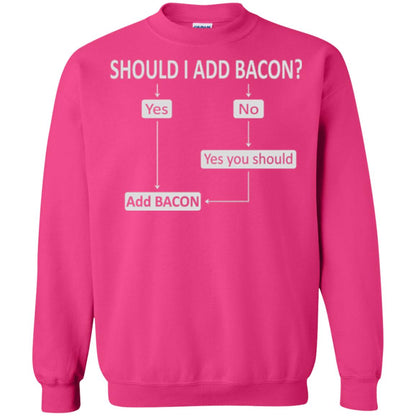 Bacon Lovers T-shirt Shoud I Add Bacon Heliconia
