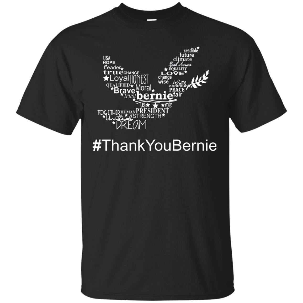 Hash Tag Thank You Bernie Shirts Black