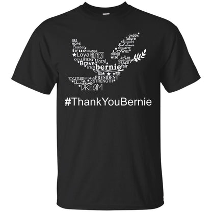 Hash Tag Thank You Bernie Shirts Black