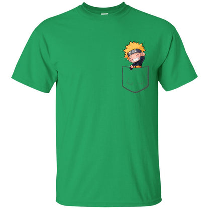 Naruto In Pocket Shirt Irish Green