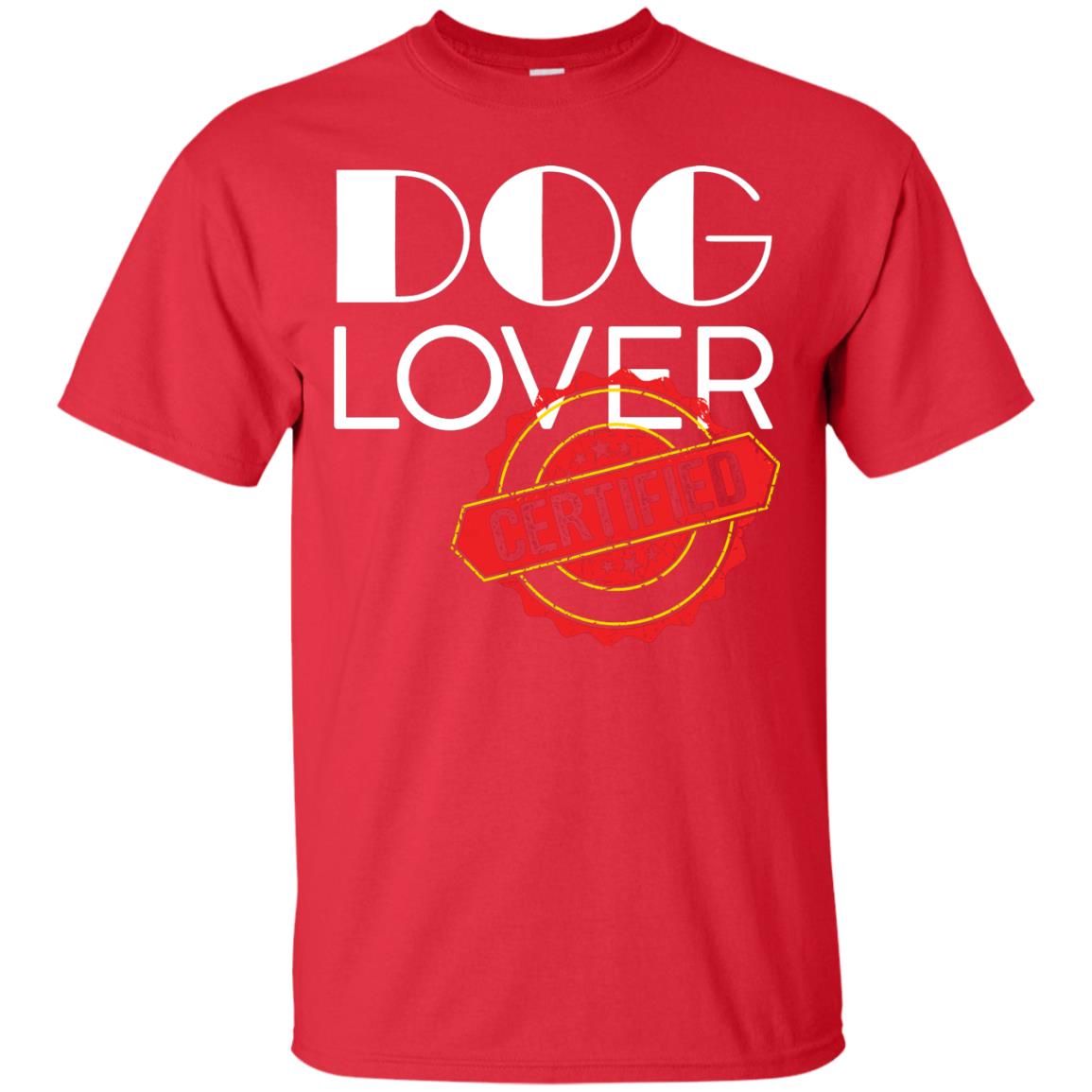 Dog Lover T-shirt Certified Red