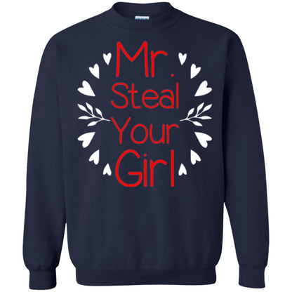 Funny Valentines Day Shirt Mr Steal Your Girl Navy
