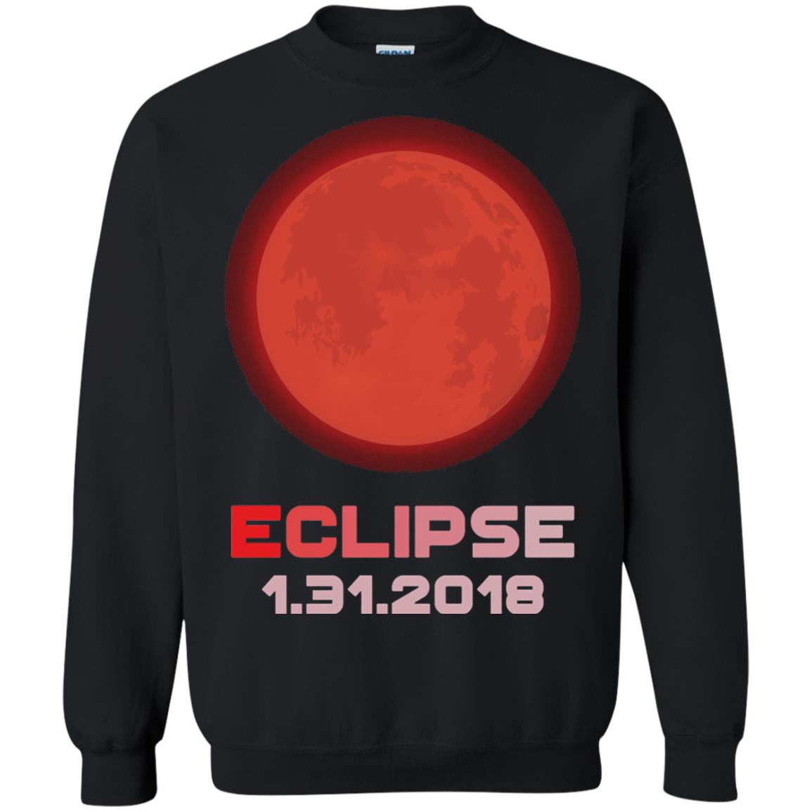 Eclipse January 31st 2018 Total Lunar Eclipse T-shirt Black