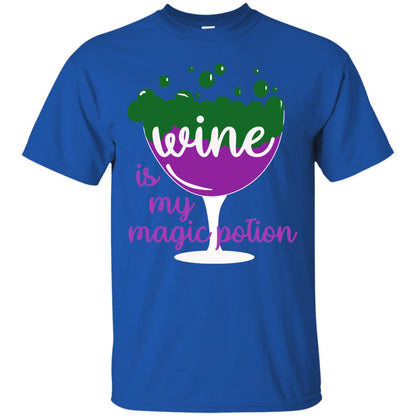 Wine Is My Magic Potion Funny Halloween Wine Lovers Shirt Royal