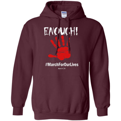 Enough March For Our Lives March 24 Gun Control T-shirt Maroon