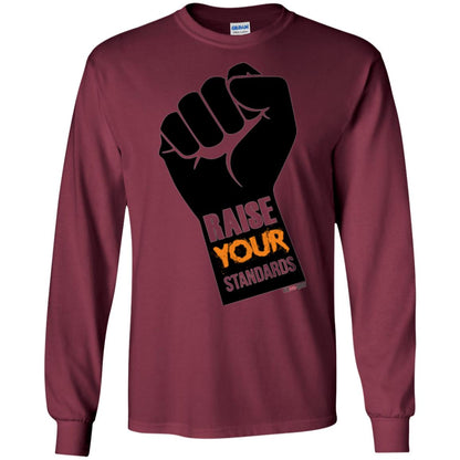 Raise Your Standards Motivatitonal Fitnoquit T-shirt Maroon