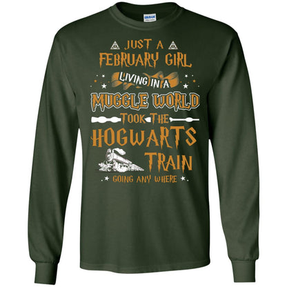 Just A February Girl Living In A Muggle World Took The Hogwarts Train Going Any Where Forest Green