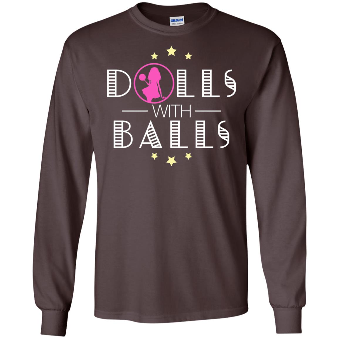 Bowling Lover T-shirt Dolls With Balls T-shirt Dark Chocolate