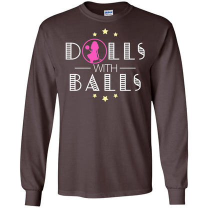 Bowling Lover T-shirt Dolls With Balls T-shirt Dark Chocolate